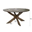 Brix Eetkamertafel Brix Montreaux Rond Bruin 150cm