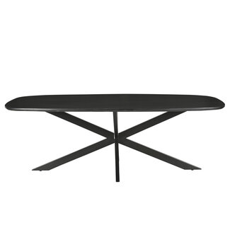 Livingfurn Eetkamertafel Jesper Deens Ovaal Zwart 210cm