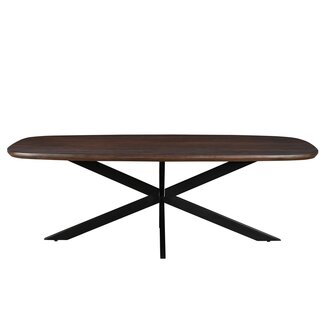 Livingfurn Eetkamertafel Jesper Deens Ovaal Bruin 180 cm