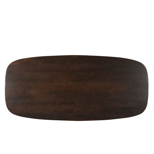 Livingfurn Eetkamertafel Jesper Deens Ovaal Bruin 180 cm