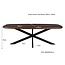 Livingfurn Eetkamertafel Jesper Deens Ovaal Bruin 180 cm