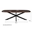 Livingfurn Eetkamertafel Jesper Deens Ovaal Bruin 230 cm