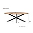 Livingfurn Eetkamertafel Jesper Ovaal 180 cm