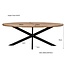 Livingfurn Eetkamertafel Jesper Ovaal 240 cm