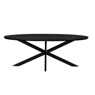 Livingfurn Eetkamertafel Jesper Ovaal Zwart 240 cm