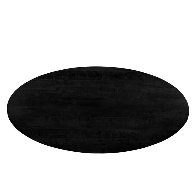 Livingfurn Eetkamertafel Jesper Ovaal Zwart 240 cm