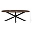 Livingfurn Eetkamertafel Jesper Ovaal Bruin 210 cm