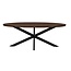 Livingfurn Eetkamertafel Jesper Ovaal Bruin 240 cm