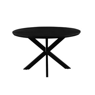 Livingfurn Eetkamertafel Jesper Rond Zwart 120cm