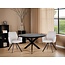Livingfurn Eetkamertafel Jesper Rond Zwart 120cm