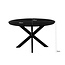 Livingfurn Eetkamertafel Jesper Rond Zwart 120cm