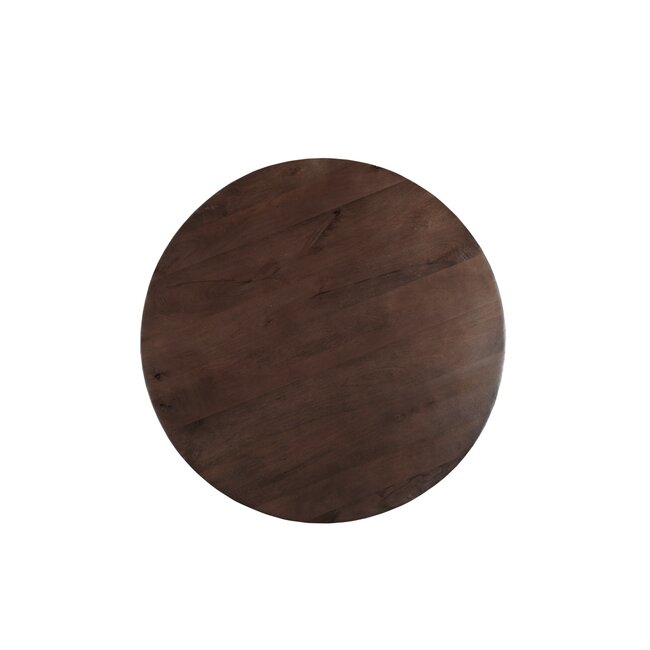 Livingfurn Eetkamertafel Jesper Rond Bruin 120cm