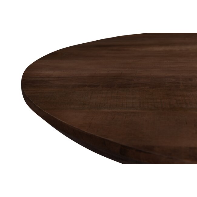 Livingfurn Eetkamertafel Jesper Rond Bruin 120cm