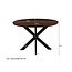 Livingfurn Eetkamertafel Jesper Rond Bruin 120cm