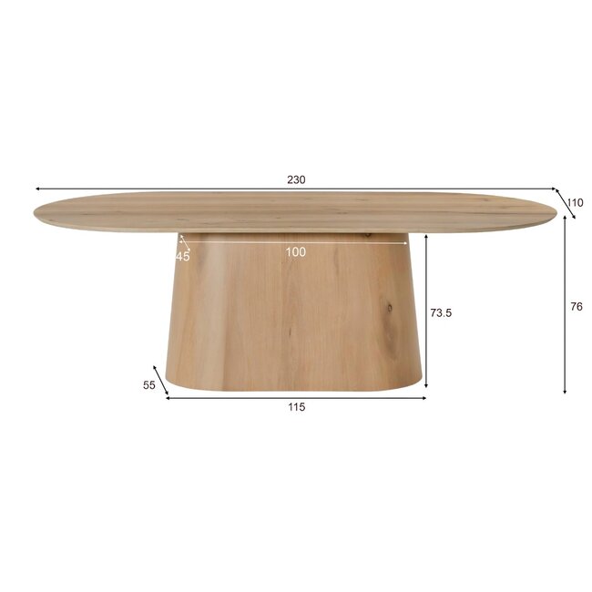 Livingfurn Eetkamertafel Novero 230cm