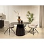 Livingfurn Eetkamertafel Novero Espresso 130cm