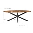 Livingfurn Eetkamertafel Rocky Ovaal 180 cm