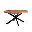 Livingfurn Eetkamertafel Rocky Rond Spider 130cm