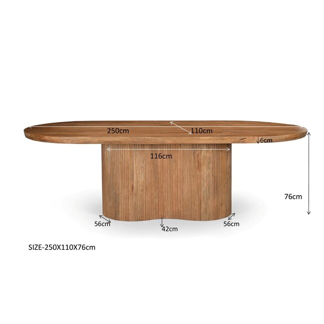 Livingfurn Eetkamertafel Sevilla 250cm