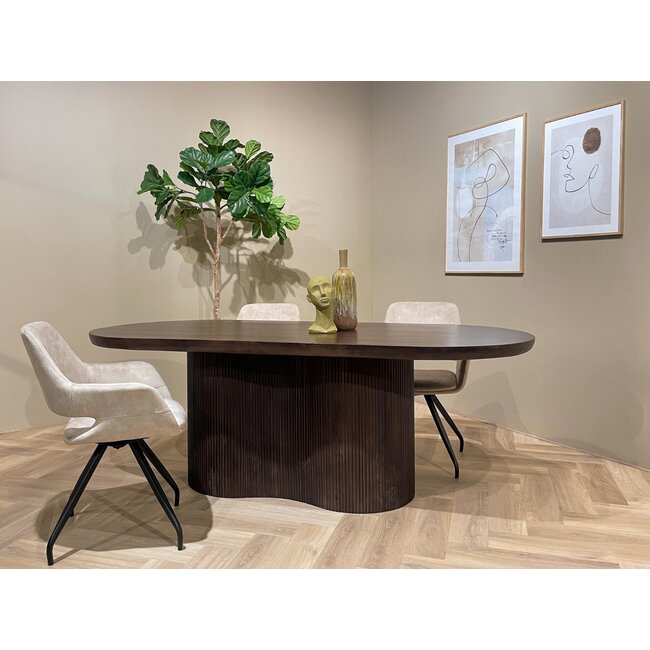 Livingfurn Eetkamertafel Sevilla Bruin 300cm