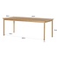Livingfurn Eetkamertafel Tobago 220cm