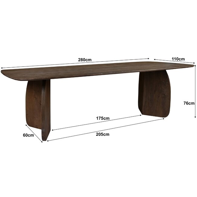 Livingfurn Eetkamertafel Trevor 280cm