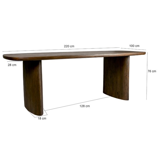 Livingfurn Eetkamertafel Tyler 220cm