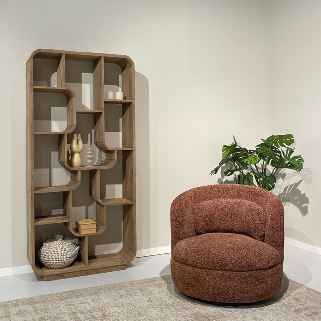 Livingfurn Fauteuil Britt Bordeaux
