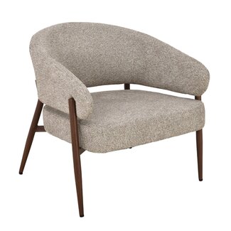 Livingfurn Fauteuil Dilan Hush Walnoot