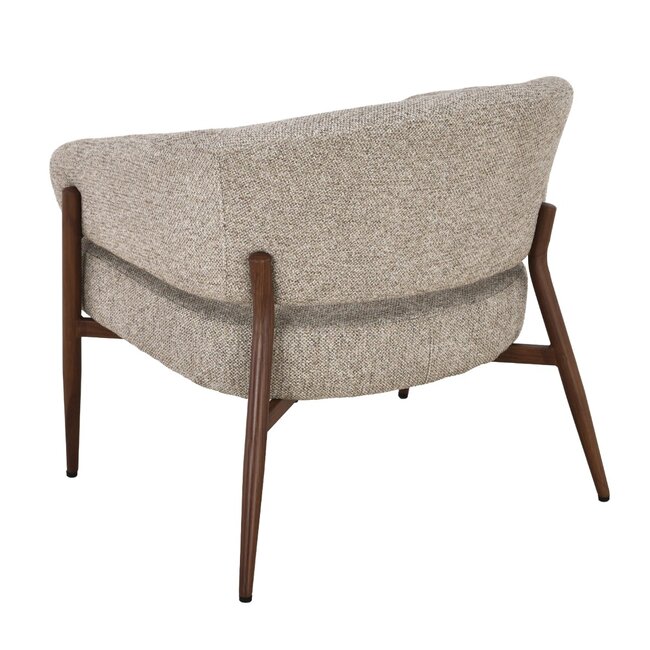 Livingfurn Fauteuil Dilan Hush Walnoot