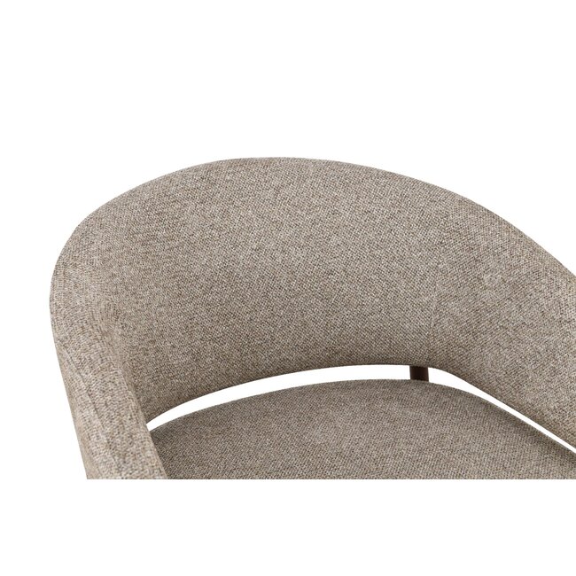 Livingfurn Fauteuil Dilan Hush Walnoot
