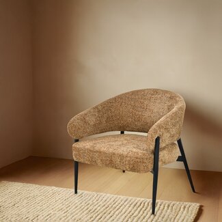 Livingfurn Fauteuil Dilan Venga Cognac