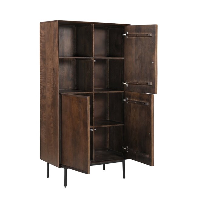 Livingfurn Kast Ravenstein Bruin 90cm
