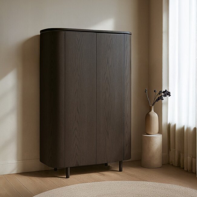 Livingfurn Kast Tobago Espresso 180cm