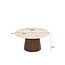 Brix Salontafel Brix Bottecino Rond 75cm