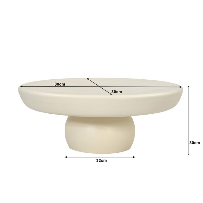 Brix Salontafel Brix Dune Sandy 80cm