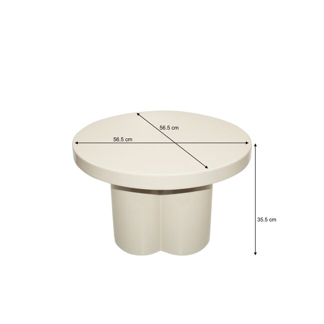 Brix Salontafel Brix Noa Off White 56cm
