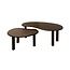 Brix Salontafel Brix Nubi Bruin Set of 2