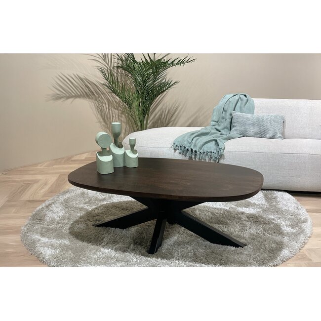 Livingfurn Salontafel Jesper Bruin 120cm