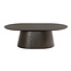 Livingfurn Salontafel Novero Espresso Ovaal 120cm