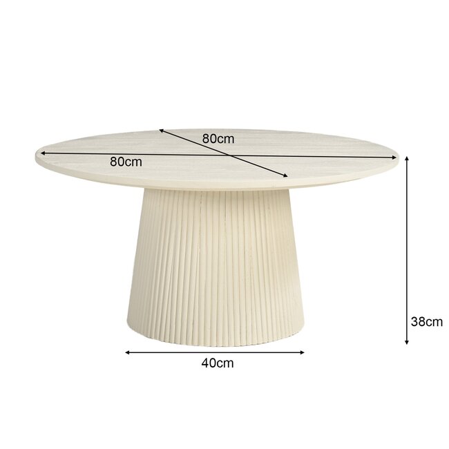 Livingfurn Salontafel Patrice 80cm