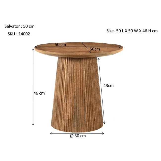 Livingfurn Salontafel Salvator 50cm