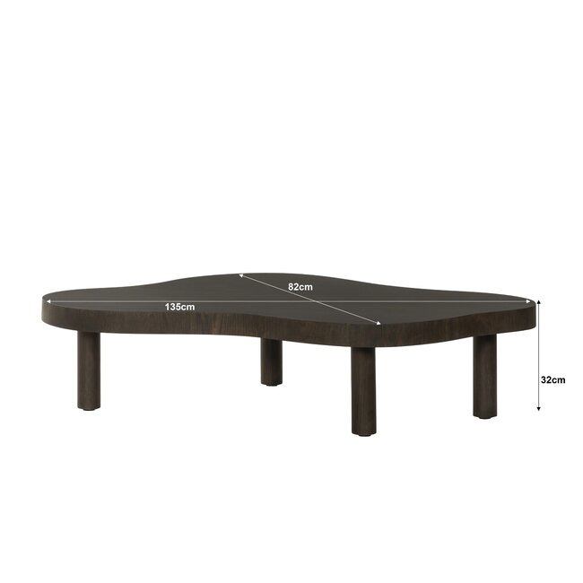 Livingfurn Salontafel Tobago Espresso 135cm