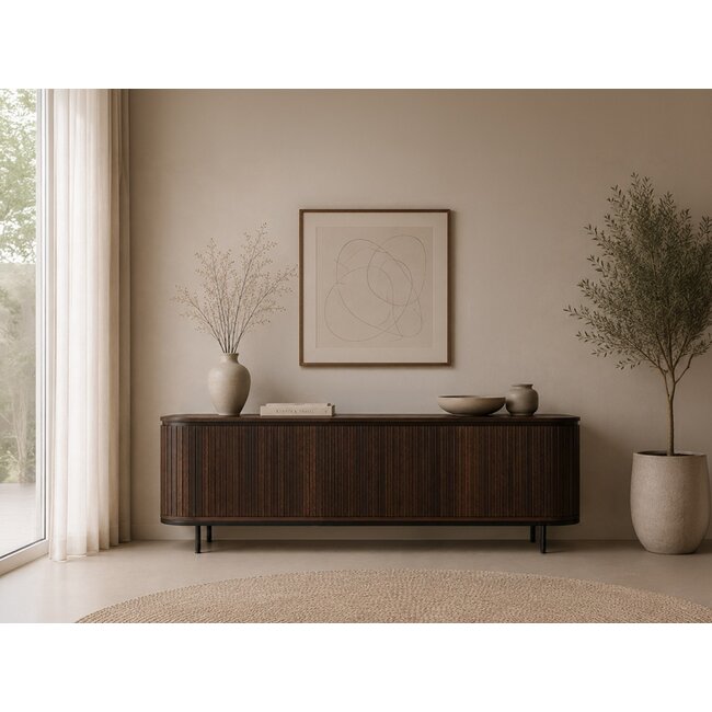 Livingfurn TV Meubel Noor Walnoot 170cm