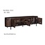Livingfurn TV Meubel Noor Walnoot 210cm