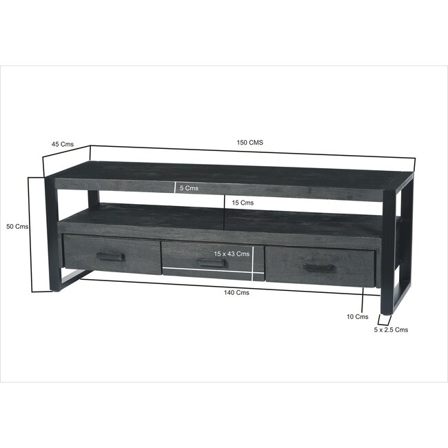 Livingfurn TV Meubel Norris 150 cm