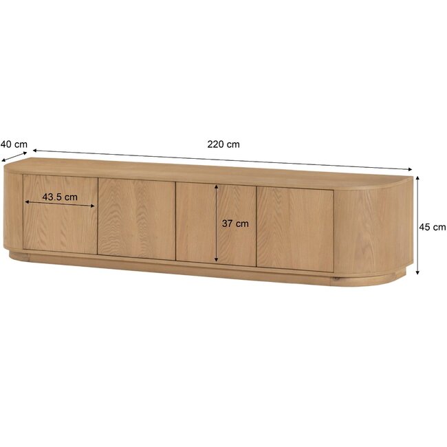 Livingfurn TV Meubel Novero 220cm