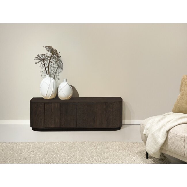 Livingfurn TV Meubel Novero Espresso 140cm