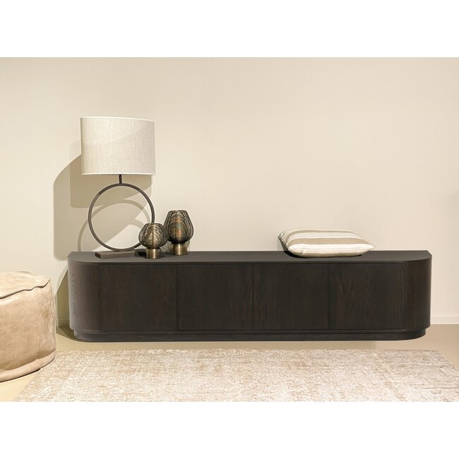 Livingfurn TV Meubel Novero Espresso 220cm