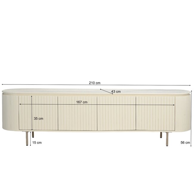 Livingfurn TV Meubel Patou 210 cm